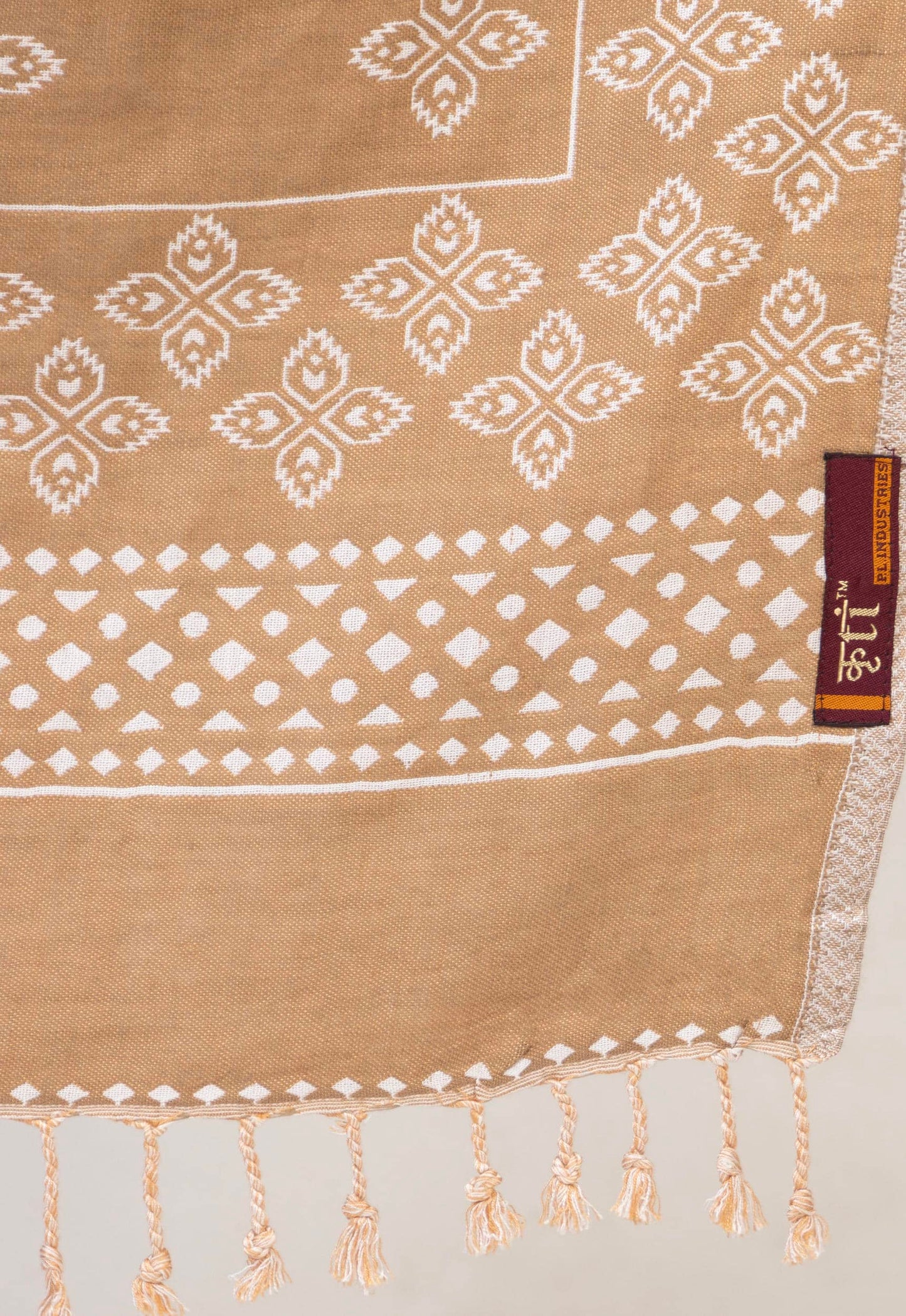 KRITI Camel Viscose Stole For Women.