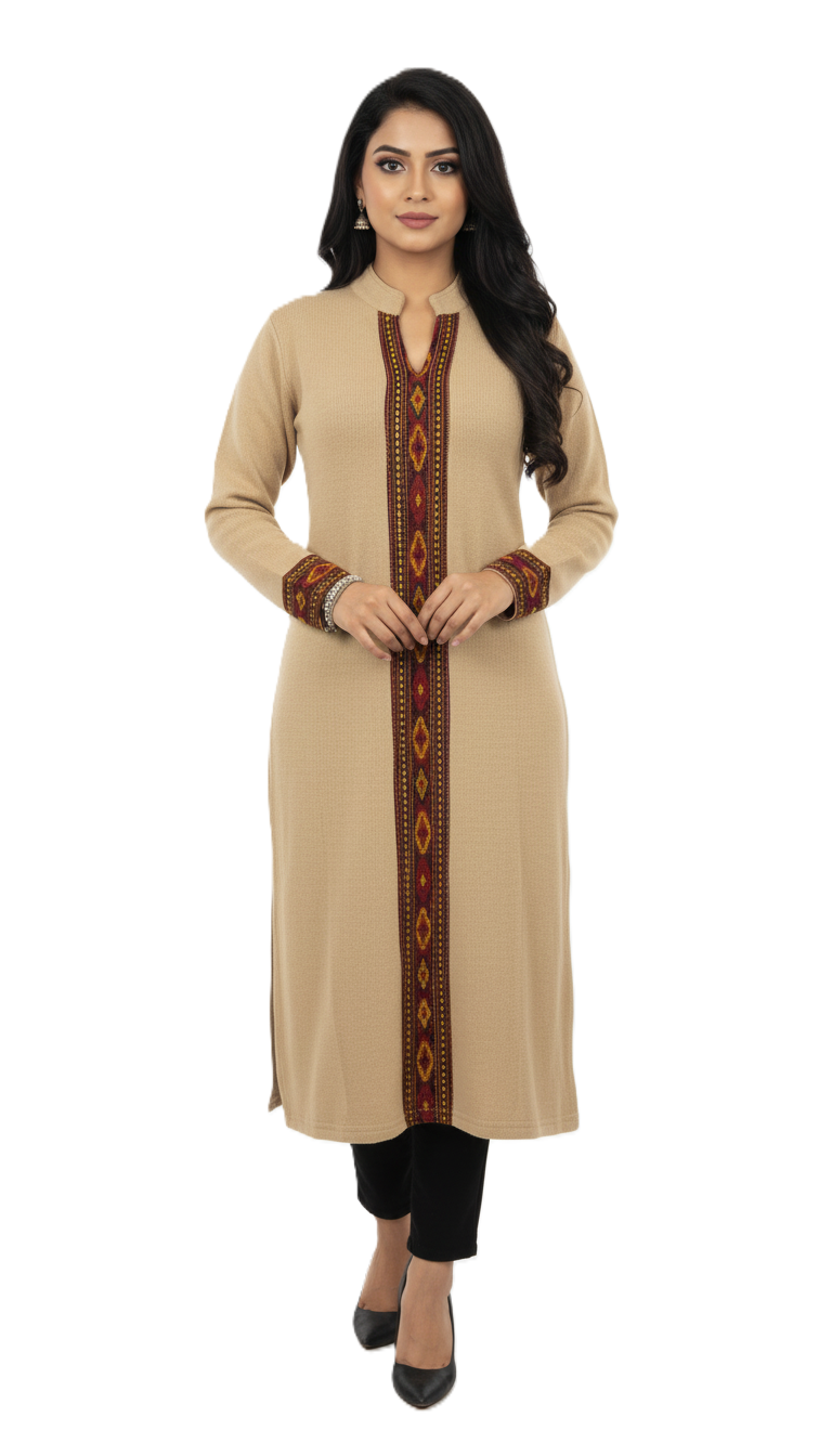 KRITI Winter Traditional Kullu Woollen Kurti For Women