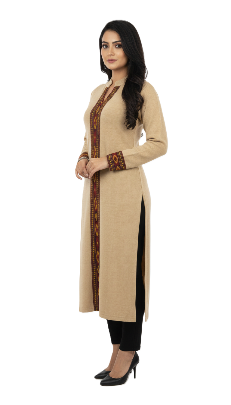 KRITI Winter Traditional Kullu Woollen Kurti For Women