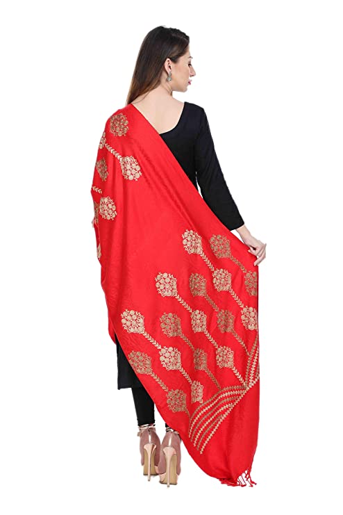 KRITI Acrylic/Viscose Embroidered Shawl For Women
