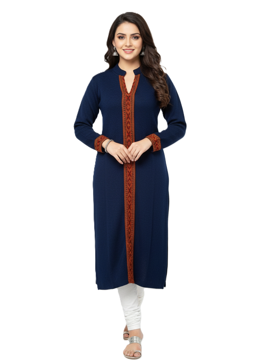 KRITI Winter Traditional Kullu Woollen Kurti For Women