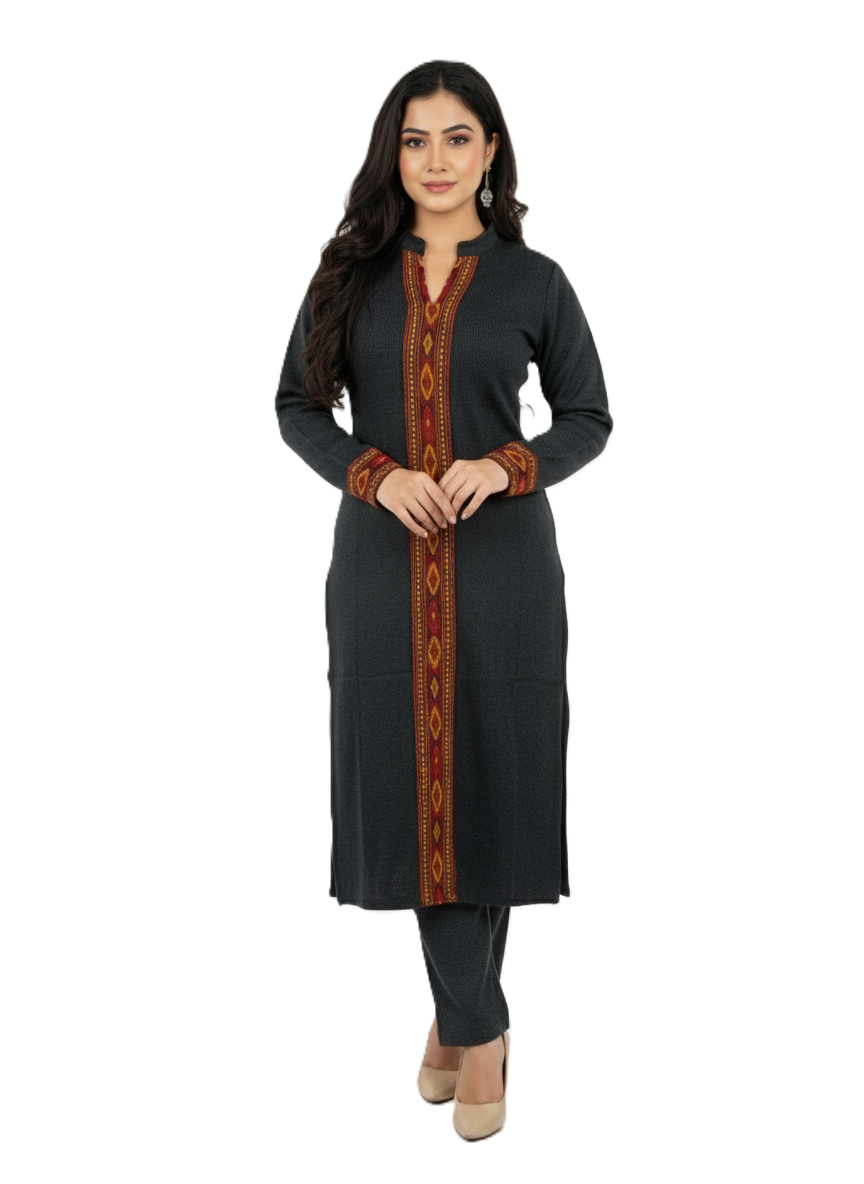 KRITI Winter Traditional Kullu Woollen Kurti For Women