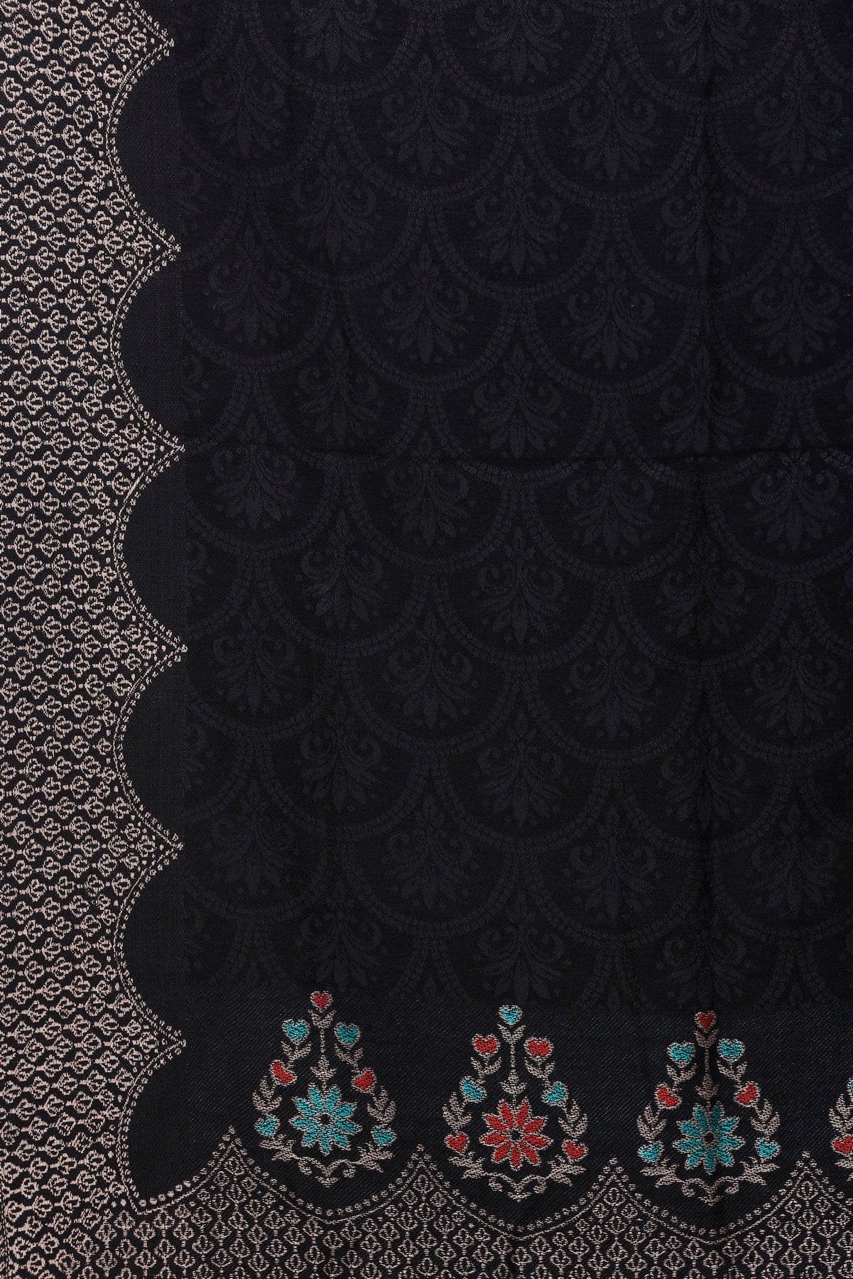 KRITI Black Viscose Stole For Women.
