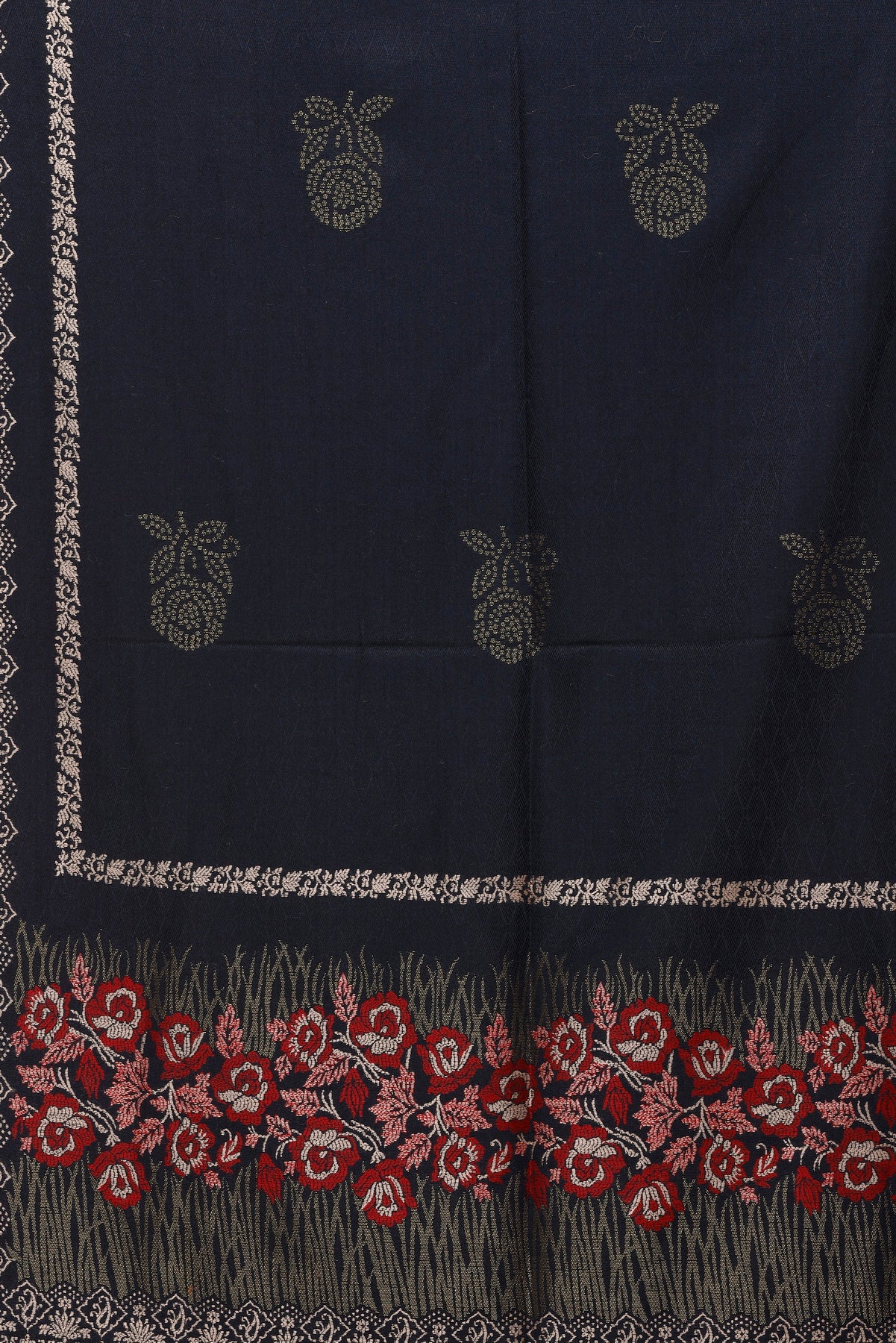 KRITI Black Viscose Stole For Women.