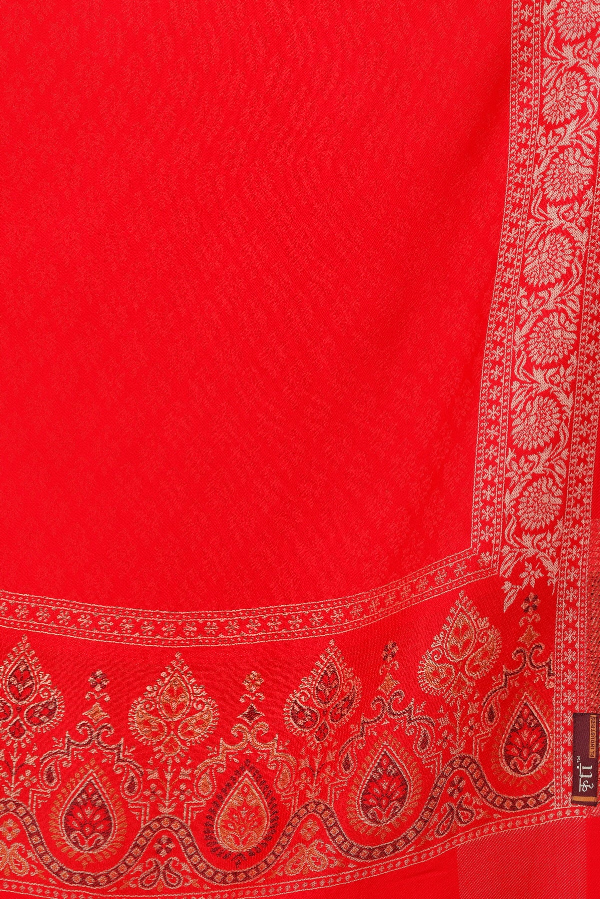 KRITI Vibrant Red Stole Soft and Fashionable Acrylic Viscose Fabric