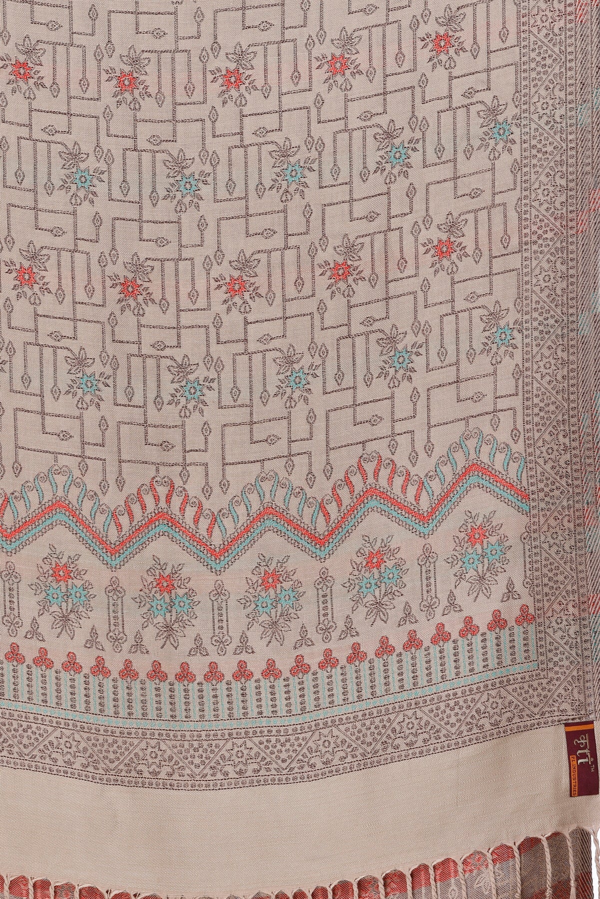 KRITI Camel Viscose Stole For Women.