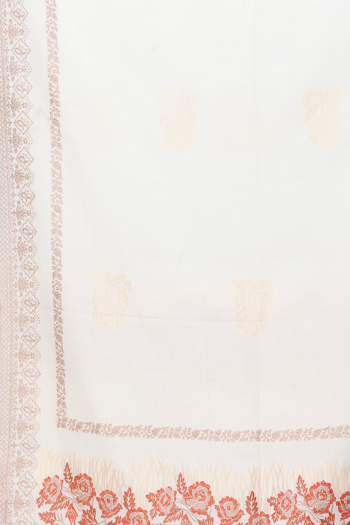 Women's White Fashion Stole by KRITI – Simple & Sophisticated