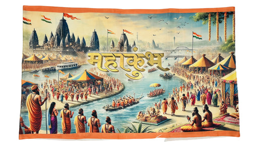 KRITI Maha Kumbh Design Stole For Winter