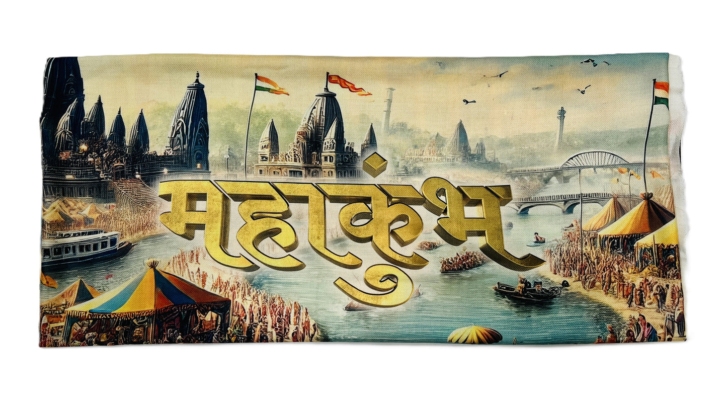 KRITI Maha Kumbh Design Stole For Winter