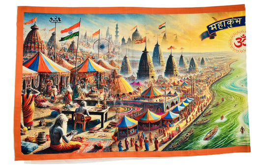 KRITI Maha Kumbh Design Stole For Winter