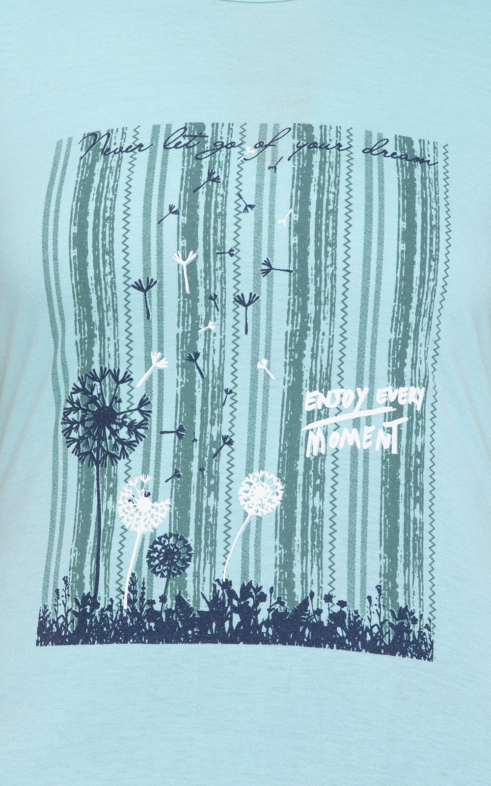KRITI Sleepwear Cotton Printed Night Suit Sky Blue Color For Women’s