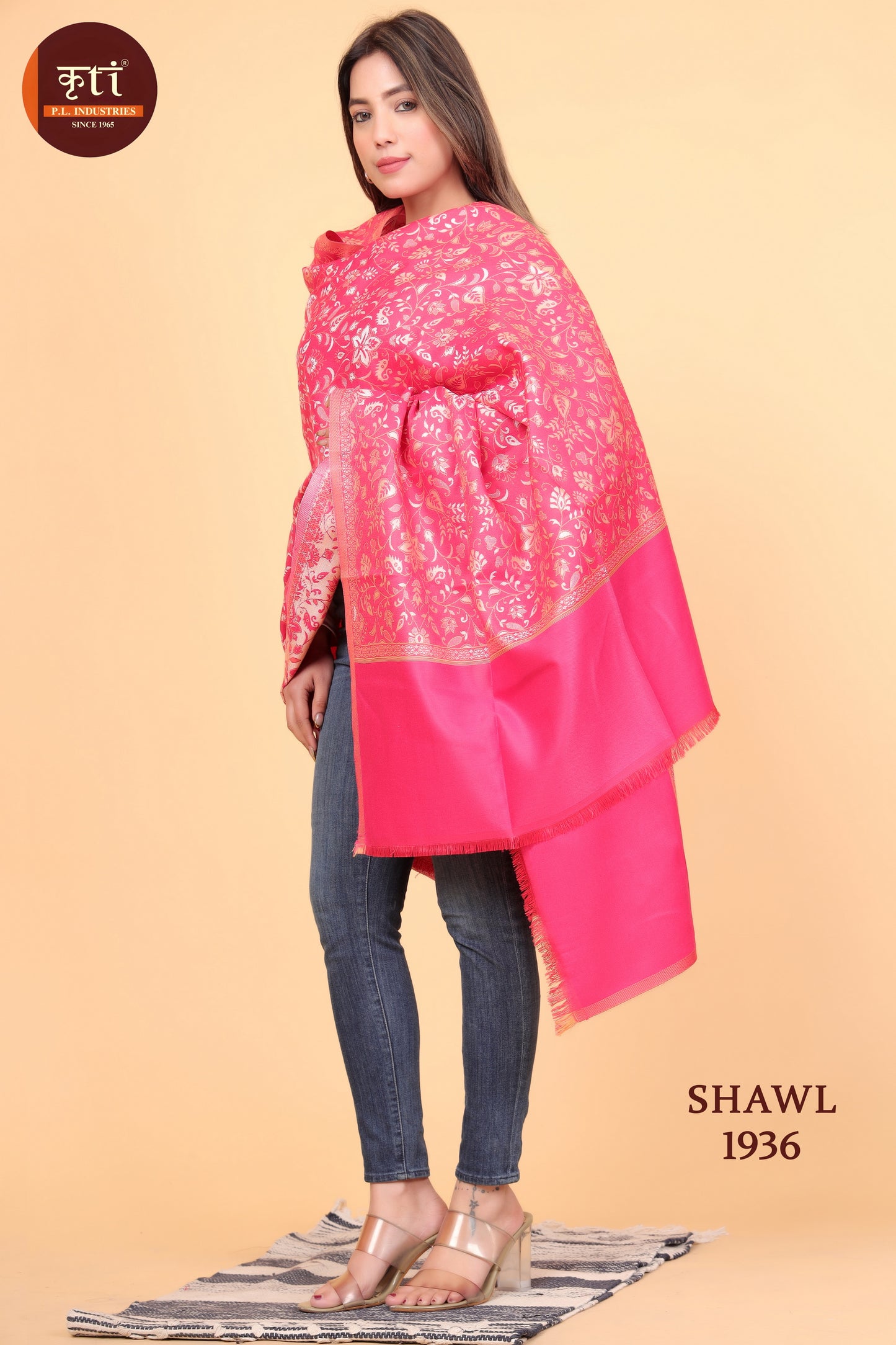 KRITI Wool Blend Shawl For Women
