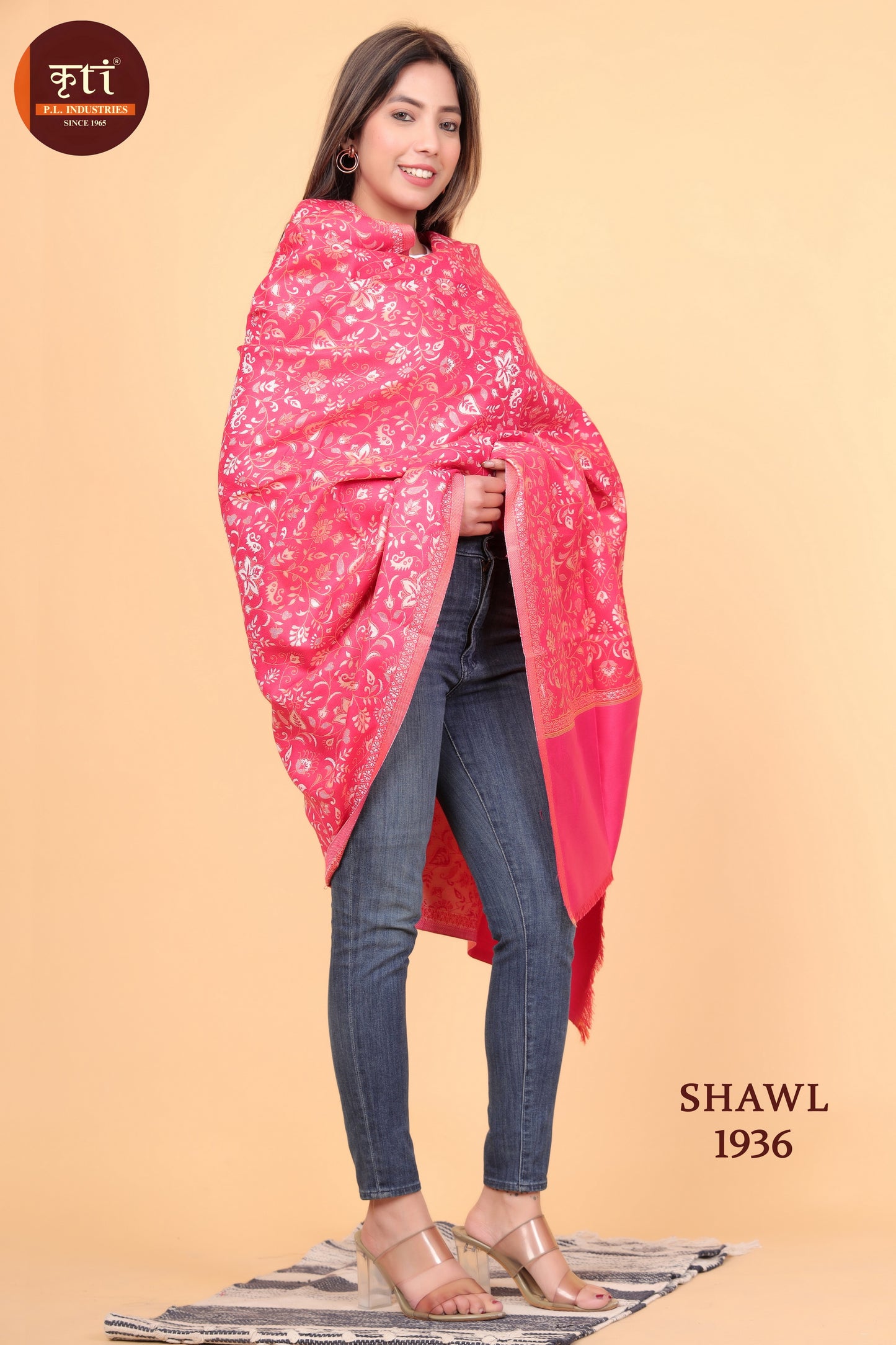 KRITI Wool Blend Shawl For Women