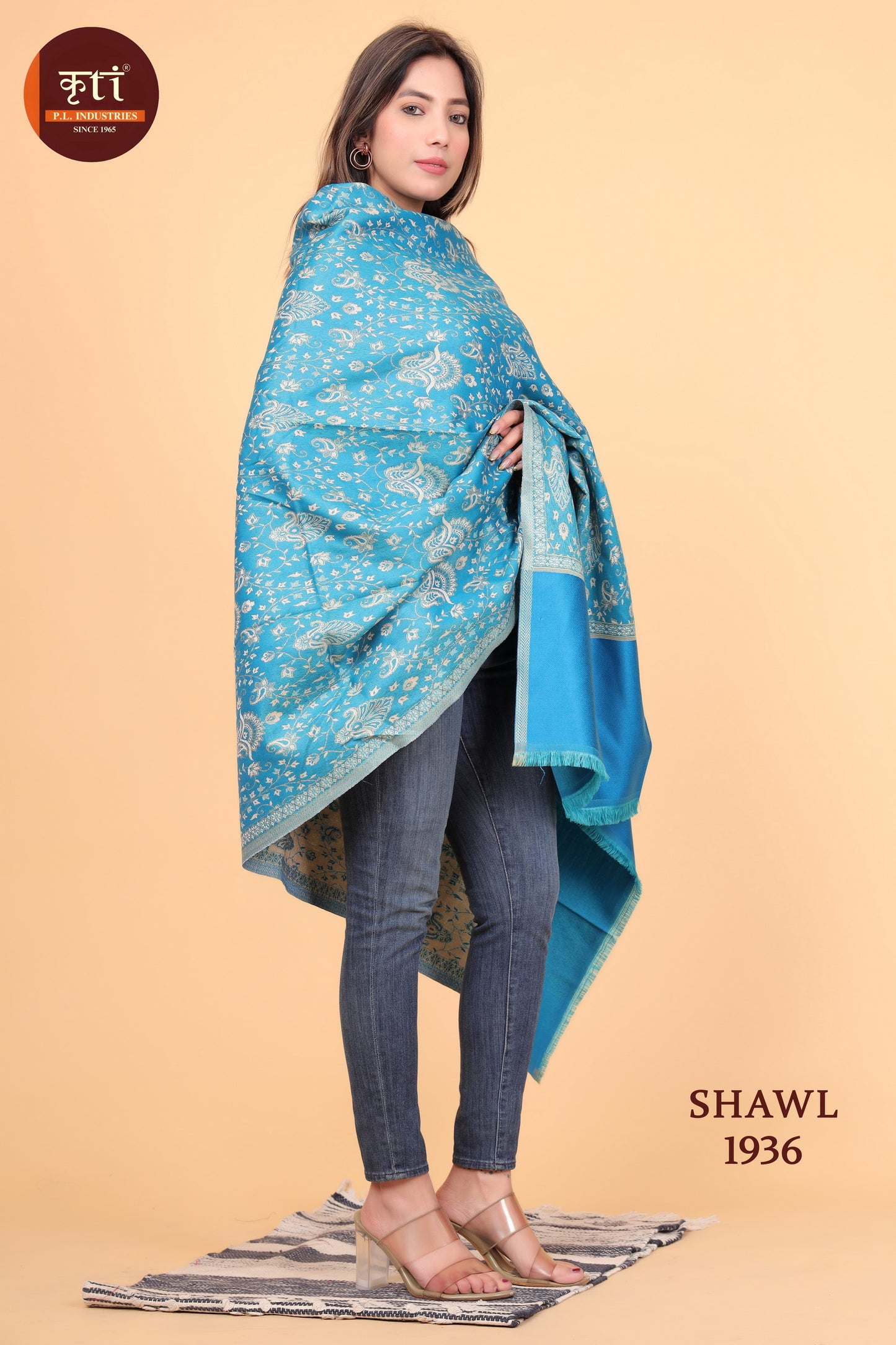 KRITI Wool Blend Shawl For Women