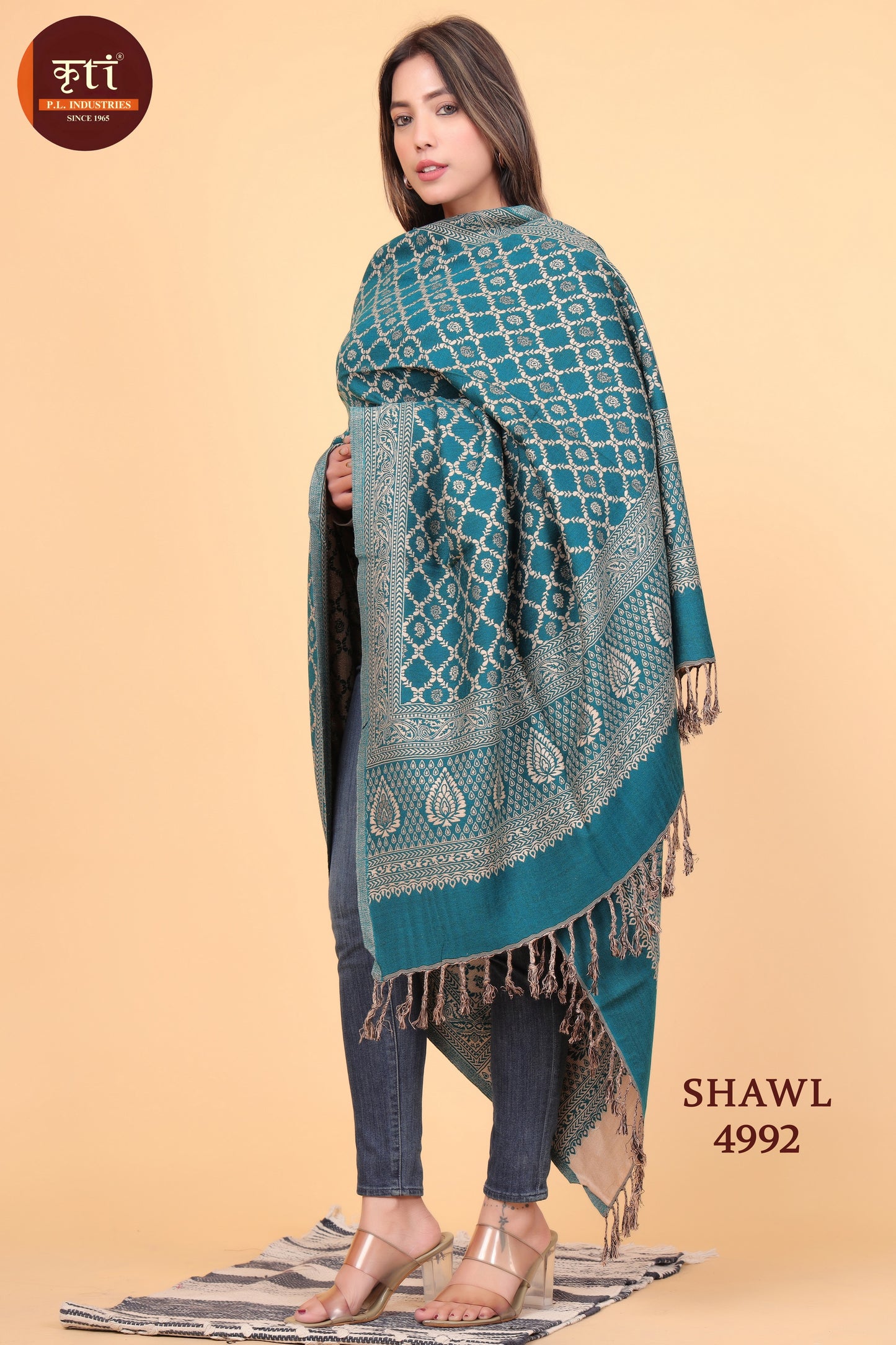 KRITI Wool Blend Shawl For Women