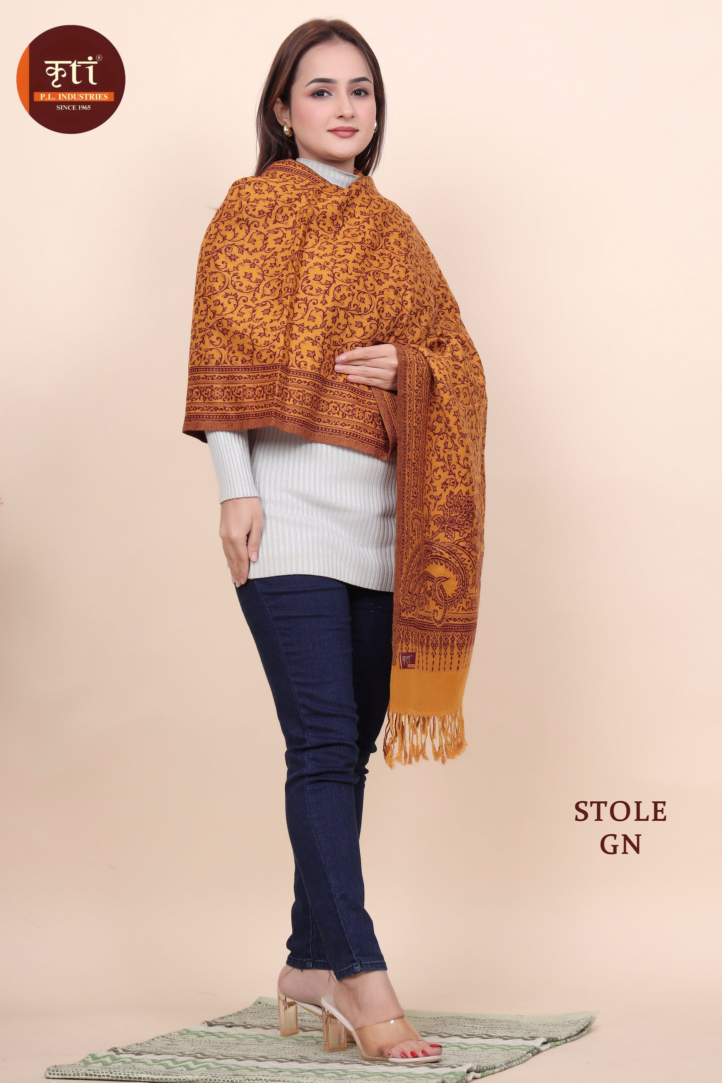 KRITI Women's Fashion Shawl - Luxurious Acrylic & Viscose Material