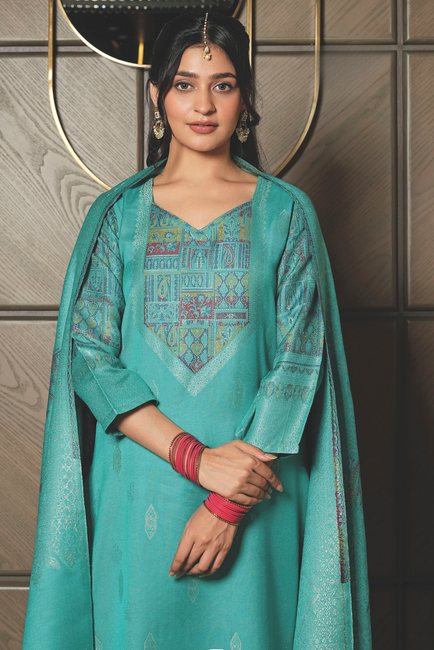 KRITI Woollen Unstitched Suits For Women .