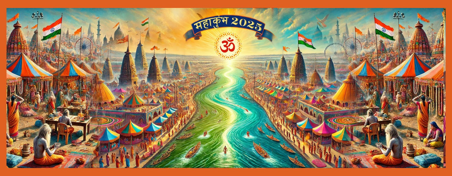 KRITI Maha Kumbh Design Stole For Winter