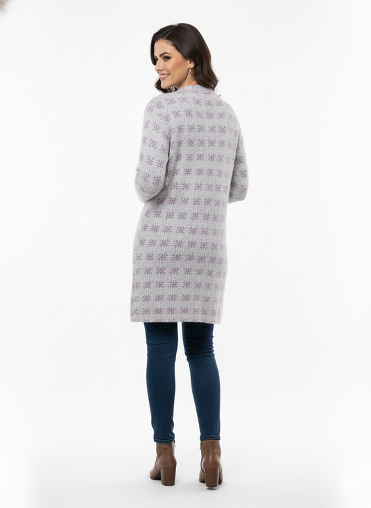 KRITI Winter Stylish Hair Cardigan Off White Color For Women