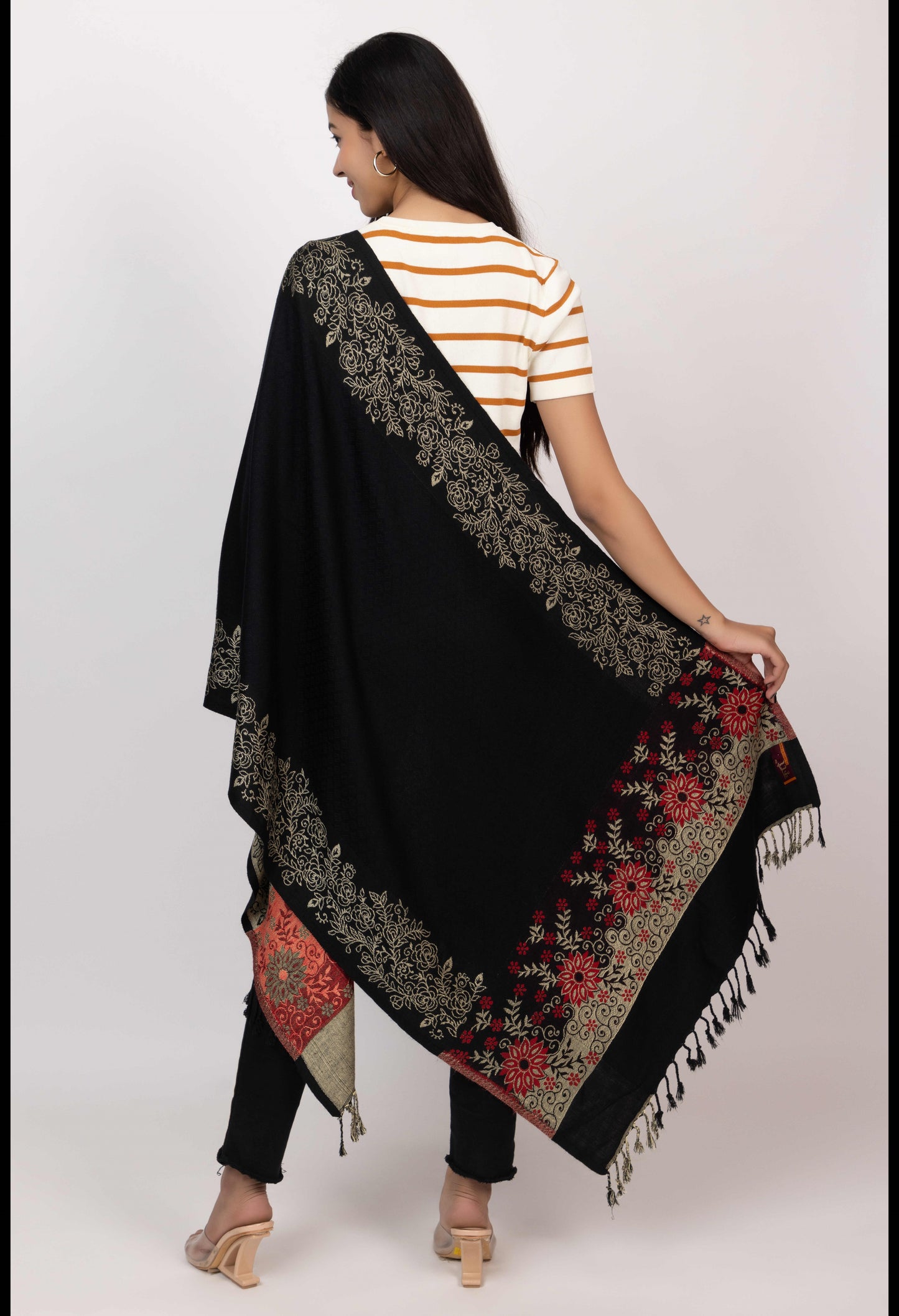 KRITI Acrylic/Viscose Stole For Women