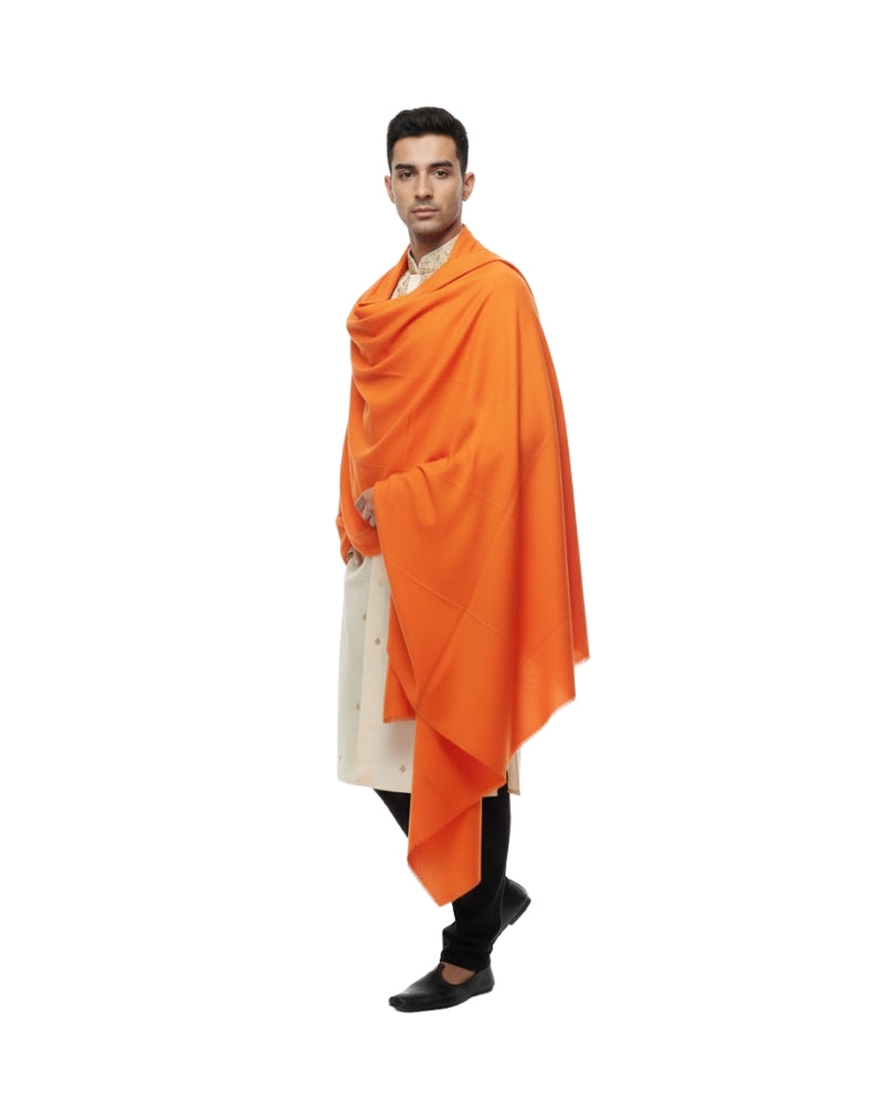 KRITI Winter Woolen Plain Lohi Orange Color For Men