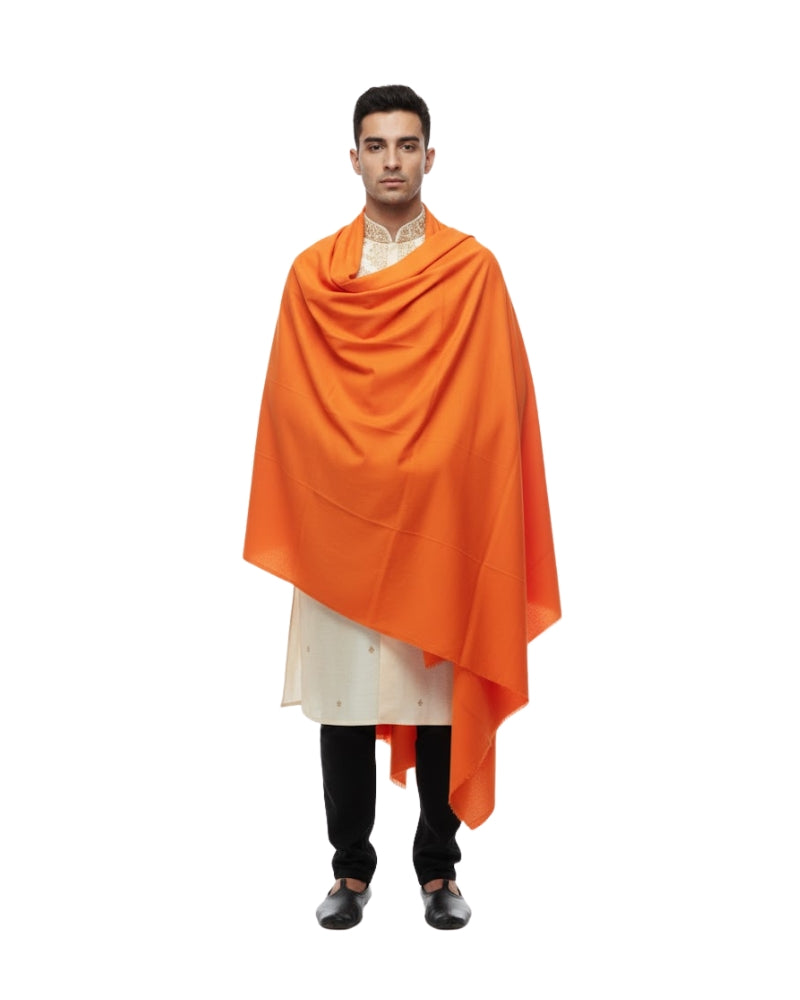 KRITI Winter Woolen Plain Lohi Orange Color For Men