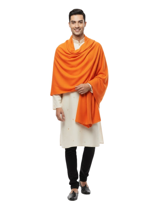 KRITI Winter Woolen Plain Lohi Orange Color For Men