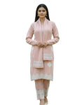 KRITI Wool Blend 3-Piece Embroidered Kurti Set for Women | Warm Knitted Kurti Lower & Stole Dupatta | Winter Indian Ethnic Wear Suit | M to XXL |