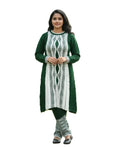 Hair Wool Fabric 3 PC Kurti Set - Bottle Green