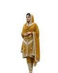 Premium 3-Piece Woolen Winter Kurti Set | Woven Kurta with Bottom & Stole | M-XXL Size