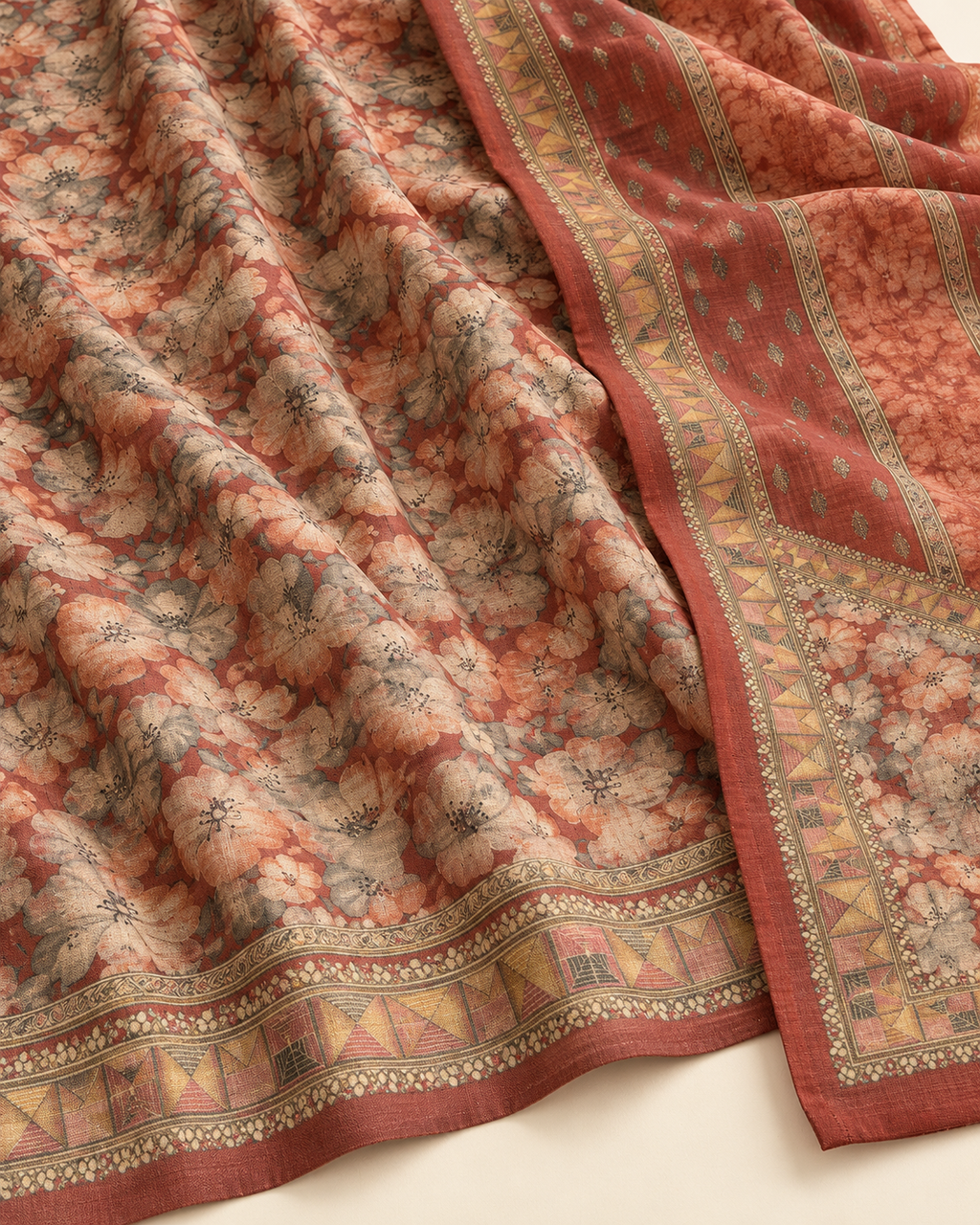Embroidered Winter Woolen stitched Suit- Maroon