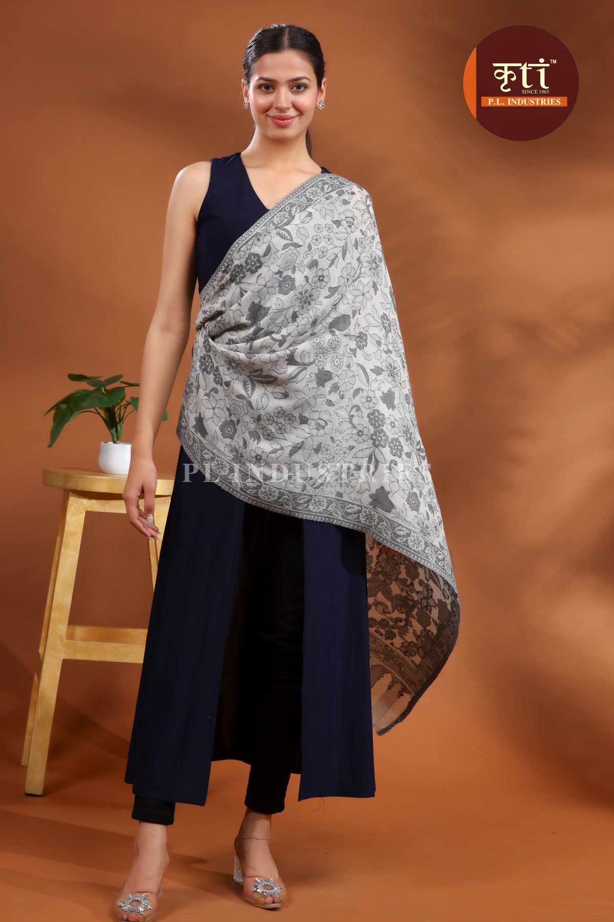 Premium Pashmina Lightweight Stole - Grey