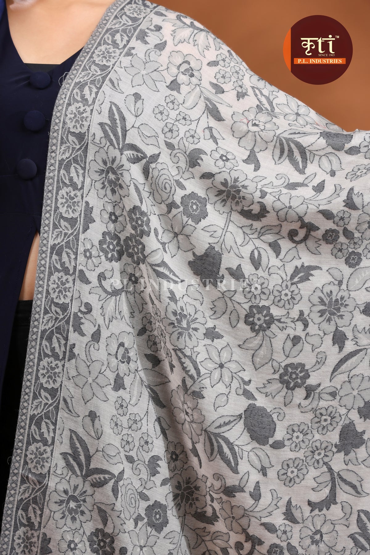 Premium Pashmina Lightweight Stole - Grey