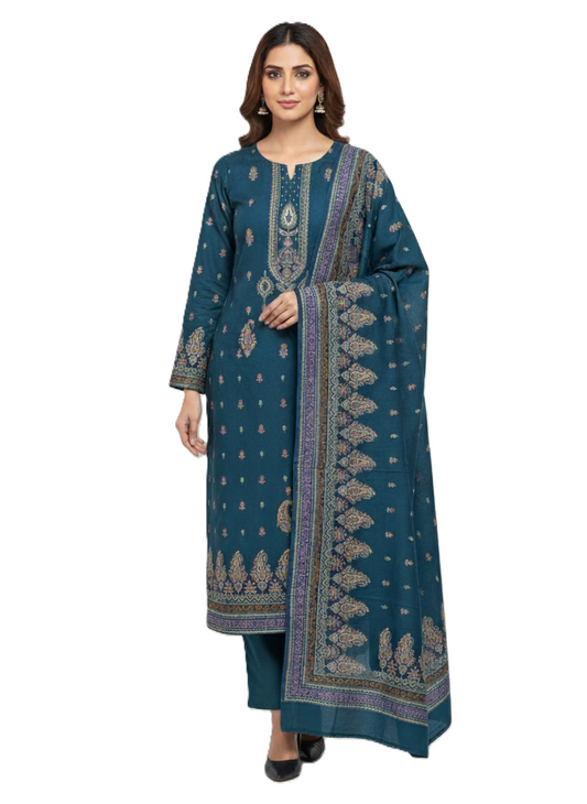 महिलाओं के लिए कृति विंटर ऊनी अनस्टिच्ड सूट एयरफोर्स कलर