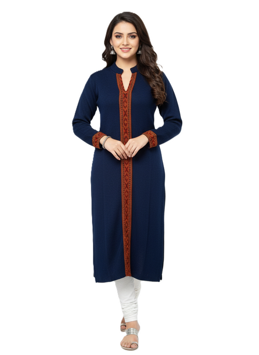 KRITI Winter Traditional Kullu Woollen Kurti For Women