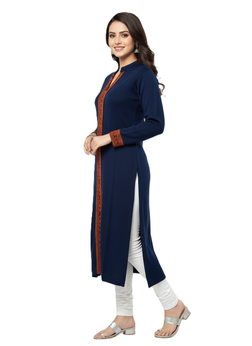 KRITI Winter Traditional Kullu Woollen Kurti For Women