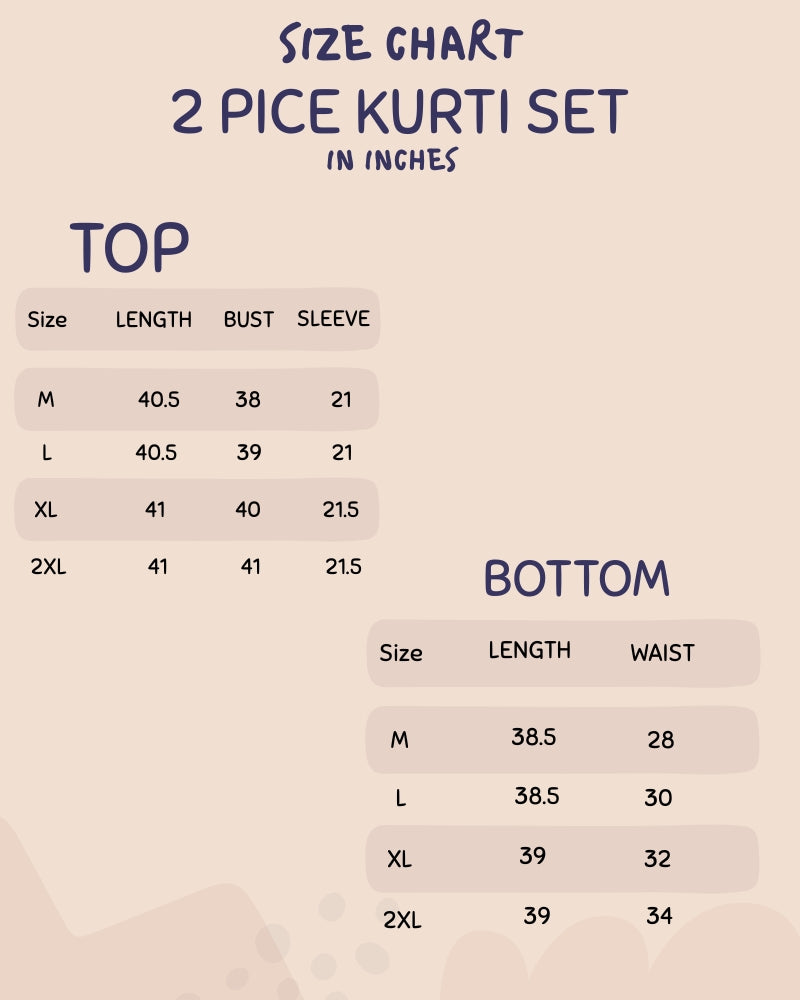 KRITI प्रीमियम महिलाओं के लिए हेयर सॉफ्ट फ़ैब्रिक पिस्ता रंग 2 पीस कुर्ती सेट 