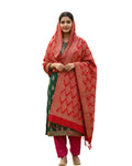 KRITI Diamond Design Warm Woolen Maroon Color Shawl for Women