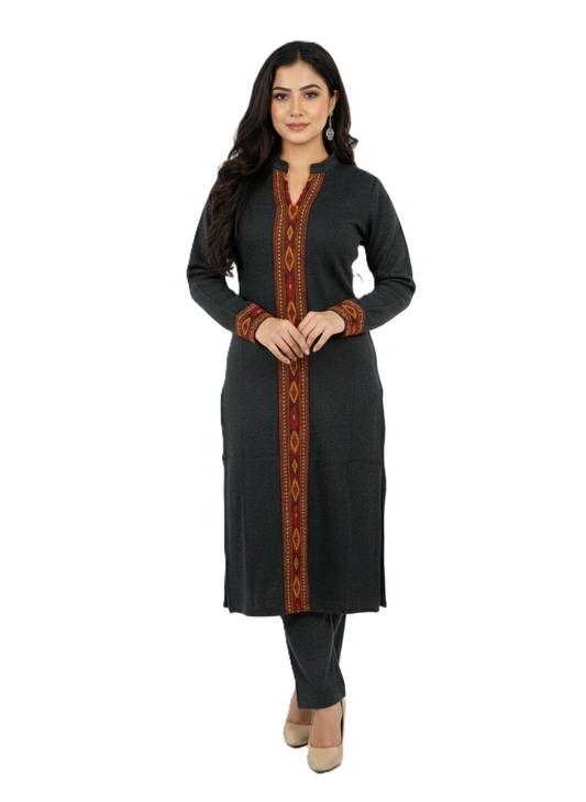KRITI Winter Traditional Kullu Woollen Kurti For Women