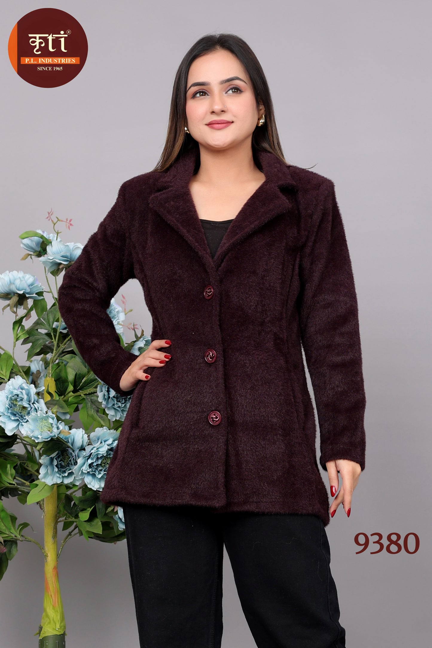 Stylish Women's Winter Coat hair Comfortable Fabric Free Size