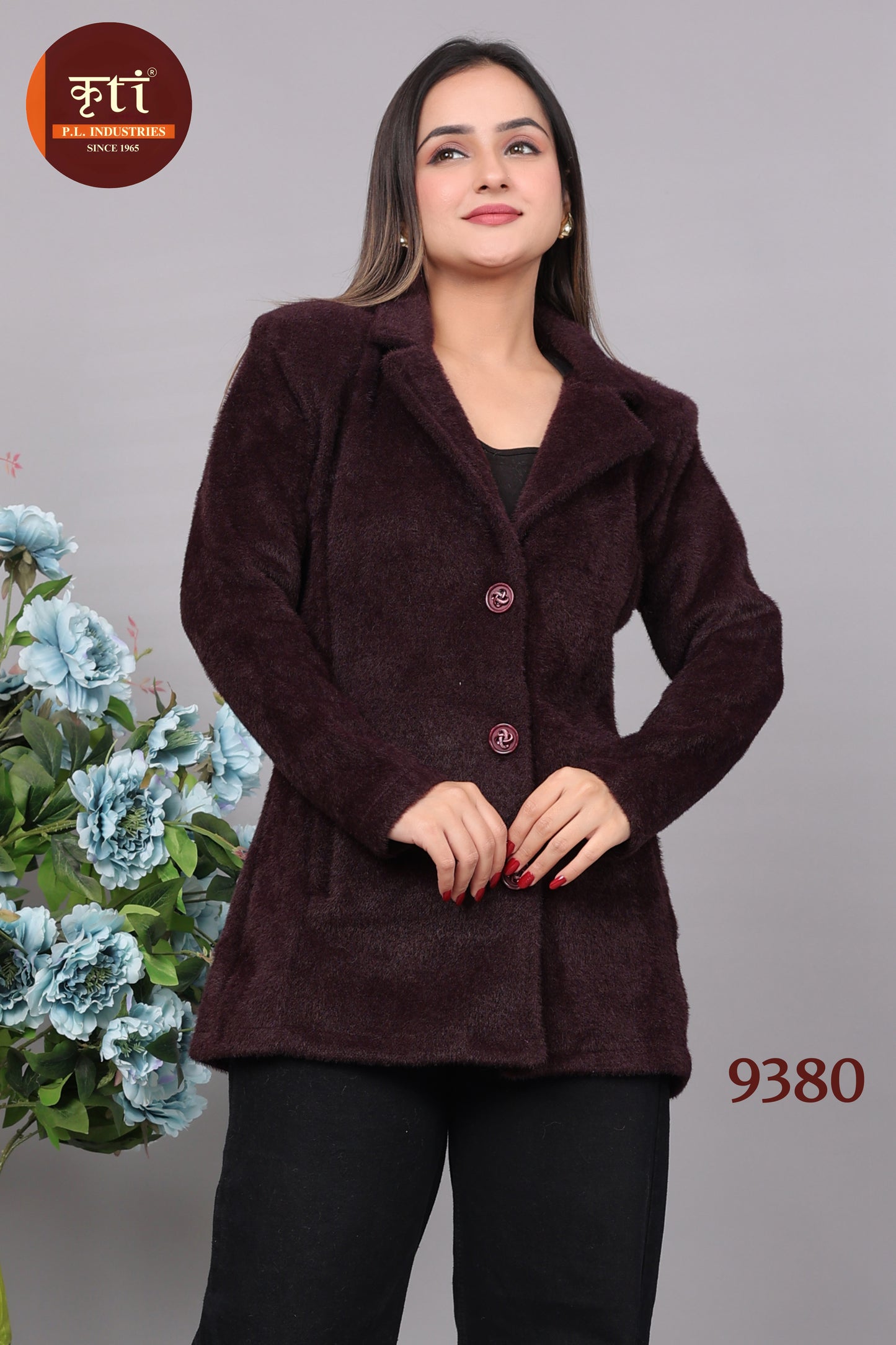 Stylish Women's Winter Coat hair Comfortable Fabric Free Size