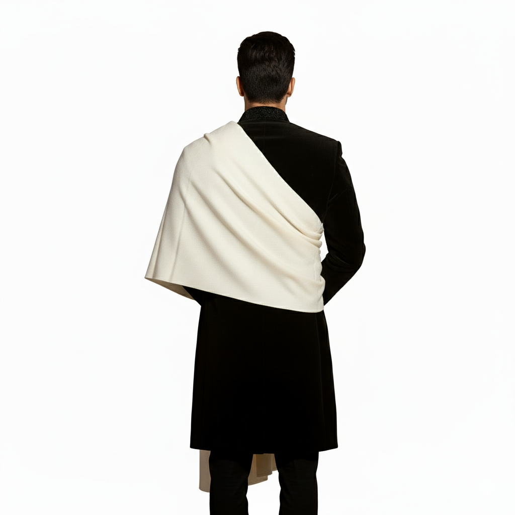 पुरुषों के लिए कृति ऊनी प्लेन लोही क्रीम रंग