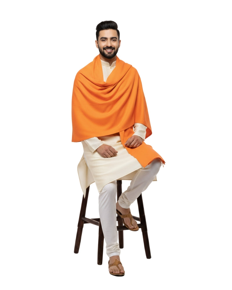 KRITI Winter Woolen Plain Lohi Orange Color For Men