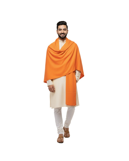 KRITI Winter Woolen Plain Lohi Orange Color For Men