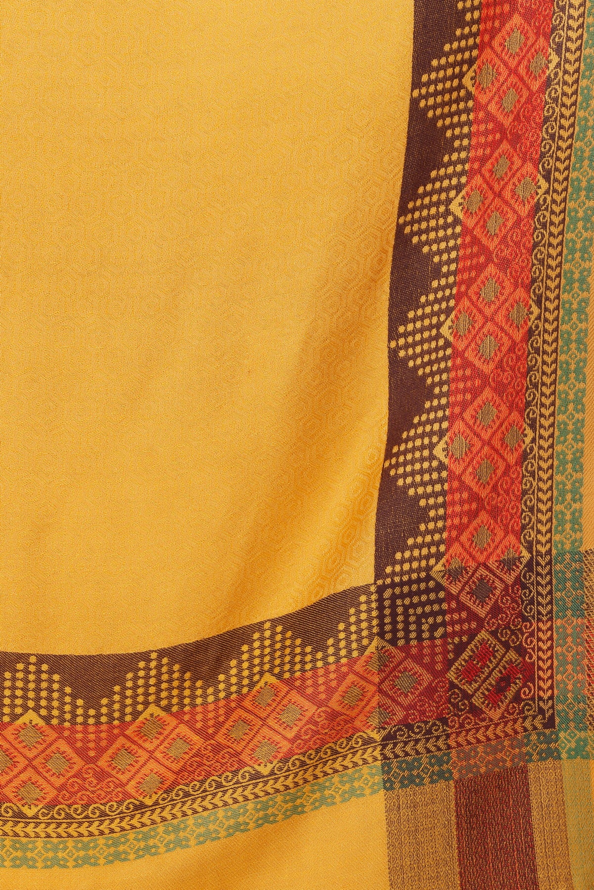 KRITI Mustard Viscose Stole For Women.