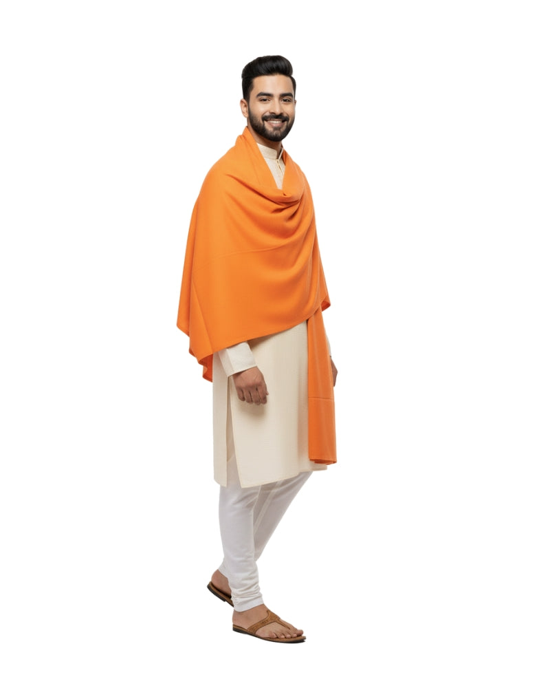 KRITI Winter Woolen Plain Lohi Orange Color For Men