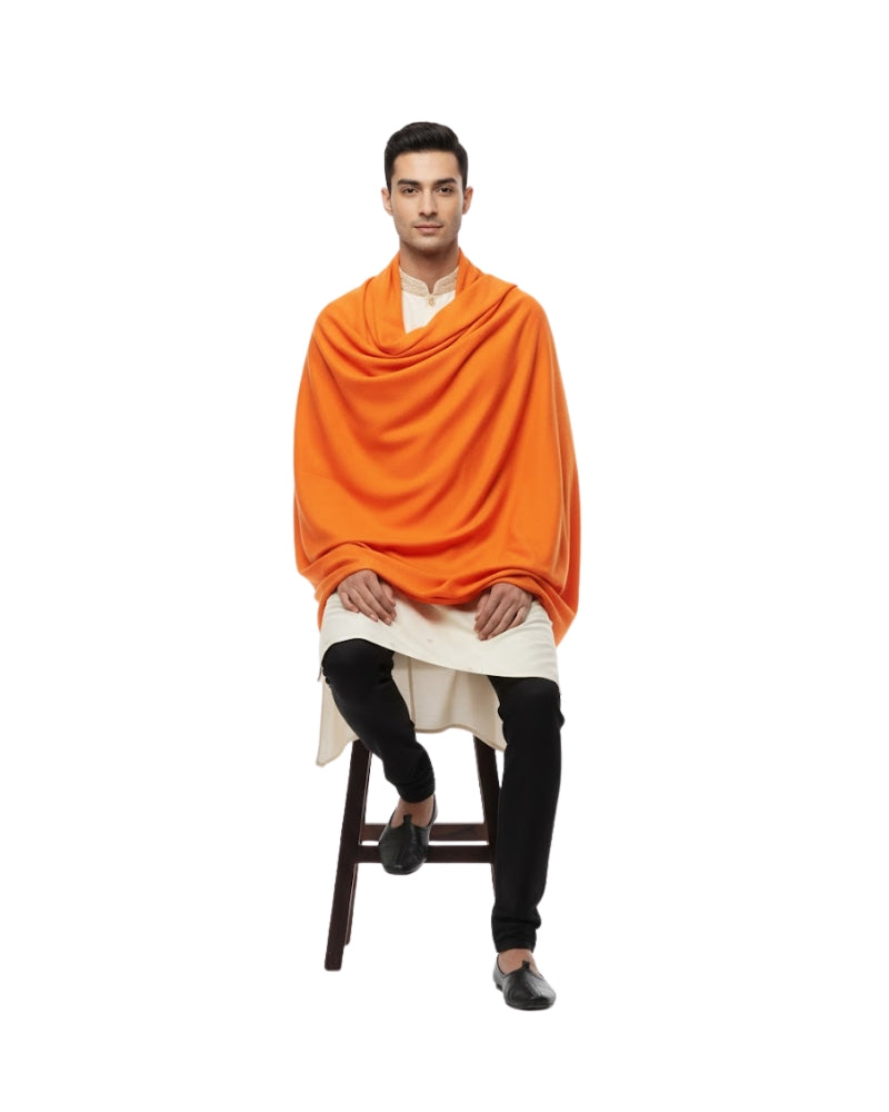 KRITI Winter Woolen Plain Lohi Orange Color For Men