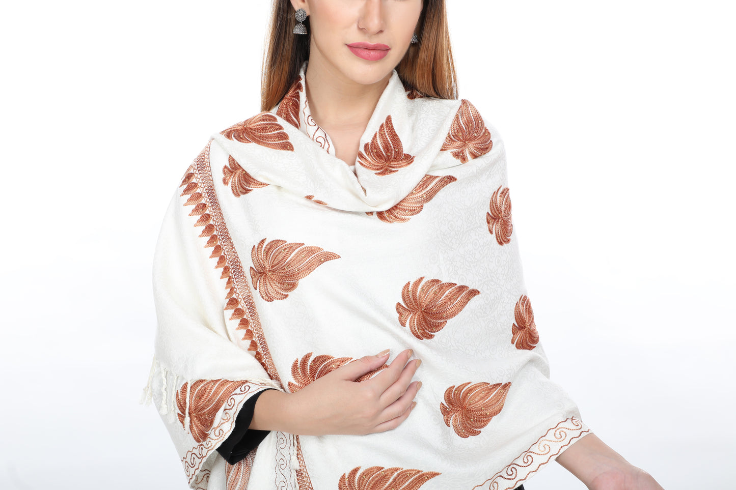 KRITI Woollen Embroidery Shawl For Women