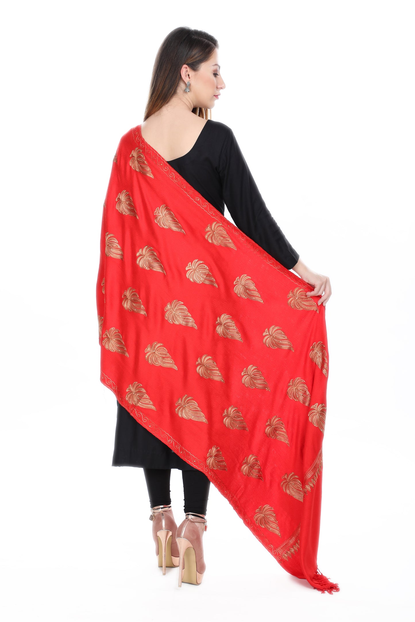 KRITI Woollen Embroidery Shawl For Women