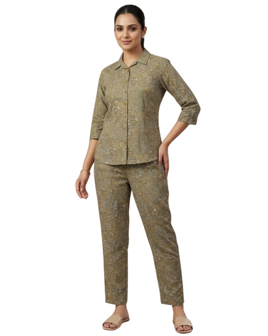 Green Cotton Co-Ord Set